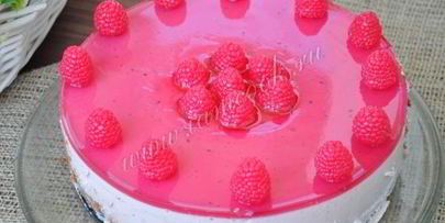 торт желейный с творожным суфле