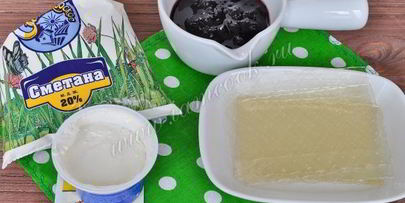 торт желейный с творожным суфле