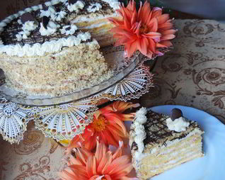 Творожно-тыквенный торт Здравствуй, осень