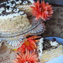 Рецепт Творожно-тыквенный торт Здравствуй, осень