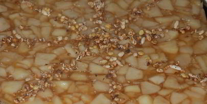 творожно-яблочный торт осенний блюз