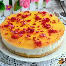 Рецепт Творожно-желейный торт с малиной без выпечки
