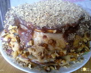 Творожный торт на сковородке