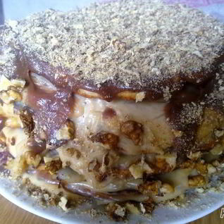 Творожный торт на сковородке