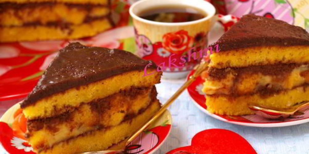 Рецепт тыквенный торт с заварным кремом