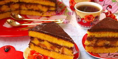 тыквенный торт с заварным кремом