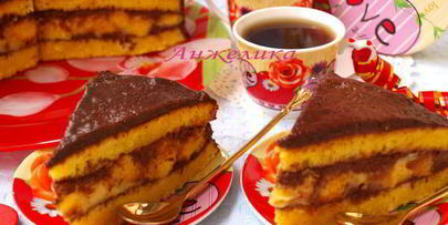 тыквенный торт с заварным кремом