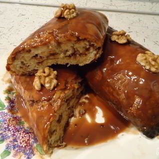 Творожно-шоколадный рулет