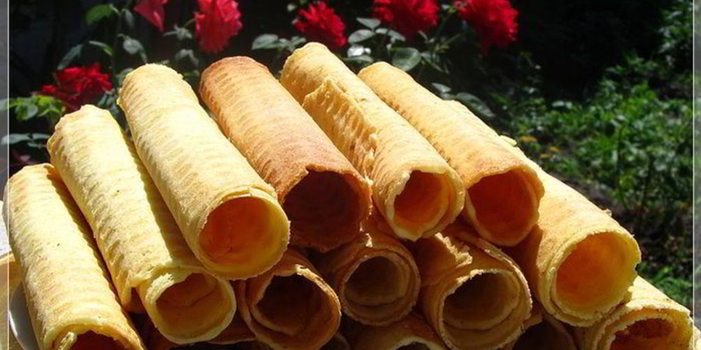 Рецепт вафельные трубочки