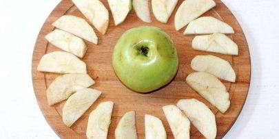 гречневая запеканка с карамельными яблоками