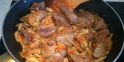 гречневая запеканка с печенью