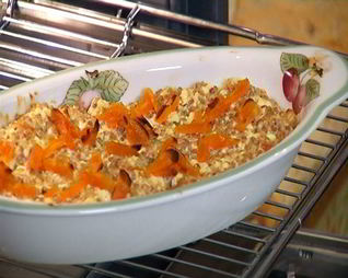 Гречневая запеканка с творогом и курагой