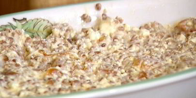 гречневая запеканка с творогом и курагой