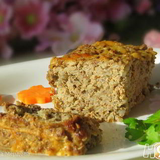 Гречнево-печеночная запеканка