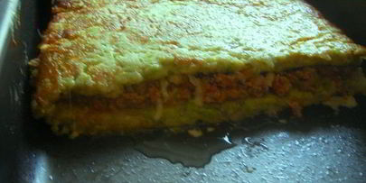 кабачковая запеканка-пирог с мясом