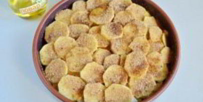 картофельная запеканка с грибами и чесноком