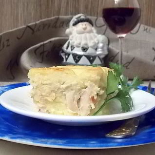 Картофельная запеканка с курицей и сыром