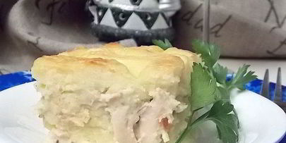 картофельная запеканка с курицей и сыром