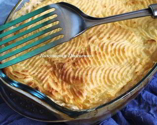 Картофельная запеканка с рыбой