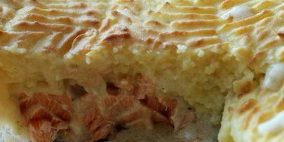 картофельная запеканка с рыбой