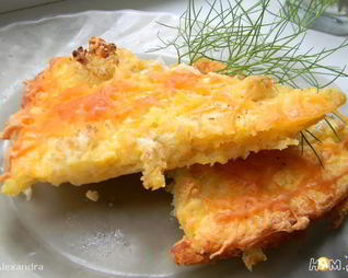 Кукурузная запеканка с цветной капустой