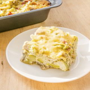 Куриная запеканка с кабачками