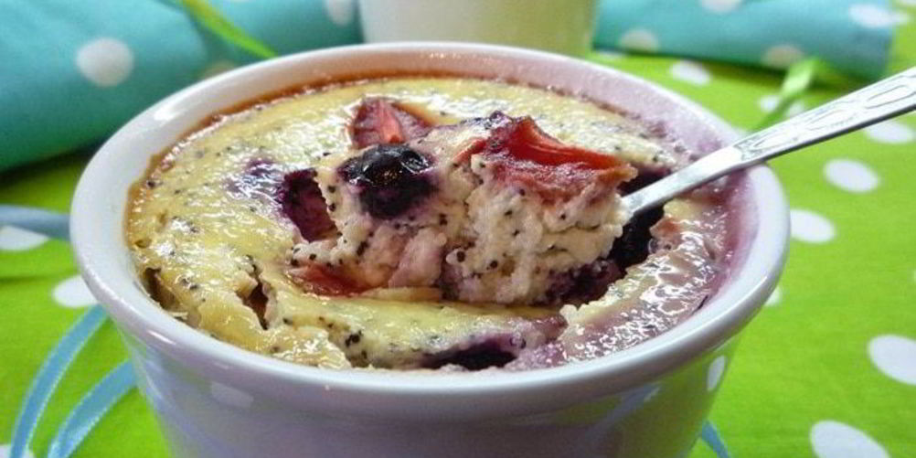 Рецепт маковая запеканка с черной смородиной