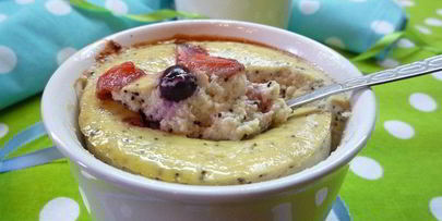 маковая запеканка с черной смородиной