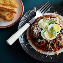 Рецепт Мини-запеканка из капонаты с базиликом