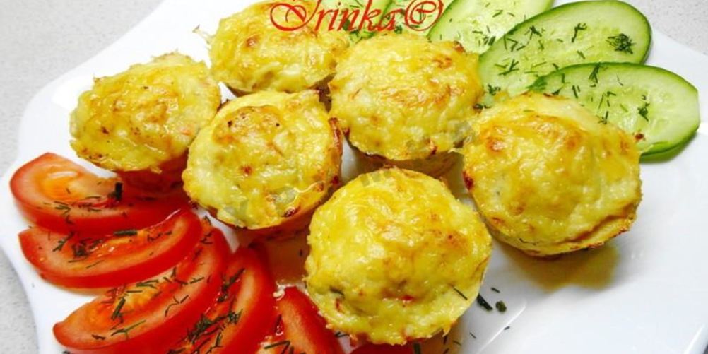 Рецепт мини-запеканки из куриного филе с творогом