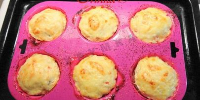 мини-запеканки из куриного филе с творогом