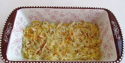 рыбная запеканка с квашеной капустой
