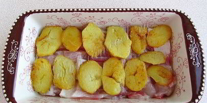 рыбная запеканка с квашеной капустой