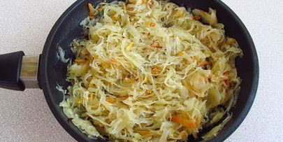 рыбная запеканка с квашеной капустой