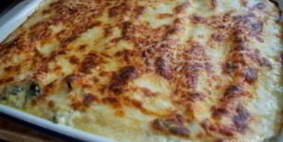 рыбная запеканка со шпинатом