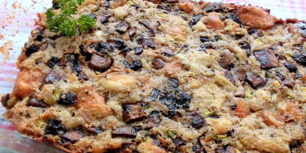 Рецепт сытная грибная запеканка