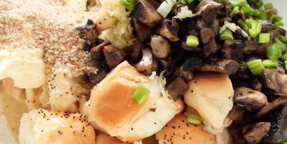 сытная грибная запеканка