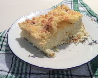 Творожная запеканка с кокосом