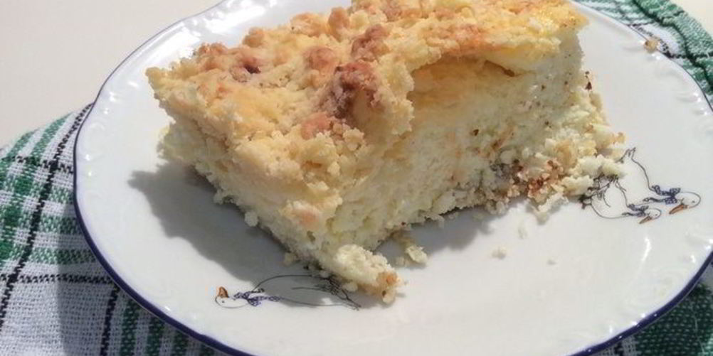Рецепт творожная запеканка с кокосом