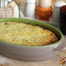 Рецепт Творожная запеканка с овсяными хлопьями и вишней