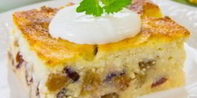 творожная запеканка с цукатами