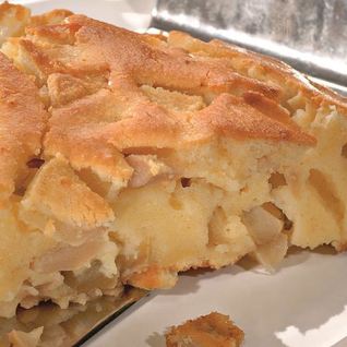 Творожная запеканка с яблоками