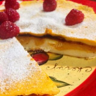 Творожная запеканка с замороженными ягодами и тыквой