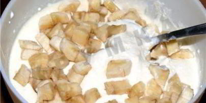 творожно-банановая запеканка