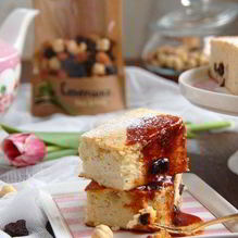 Рецепт Воздушная запеканка с изюмом и орешками