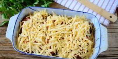 запеканка из баклажанов с куриной грудкой