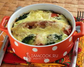 Запеканка из брокколи с сыром