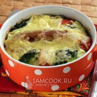 Запеканка из брокколи с сыром