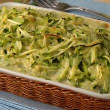 Рецепт Запеканка из кабачка под белым соусом