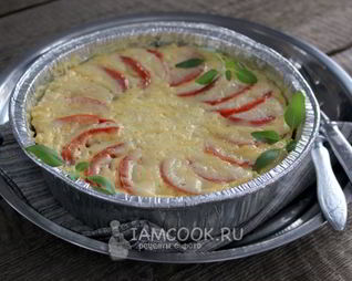 Запеканка из кабачков с фаршем в мультиварке